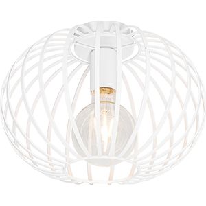 QAZQA johanna - Design Plafondlamp - 1 lichts - Ø 30 cm - Wit - Woonkamer | Slaapkamer | Keuken