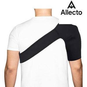Allecto - Schouderbrace Slijmbeurs - Verstelbare Schouderbrace - Schouder Ondersteuning - Schouderverband - Stabilisatieverband - Schoudersteunband Voor Mannen En Vrouwen - Zwart - Rechts - Links