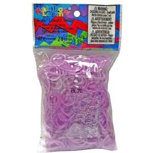 Rainbow Loom Elastiekjes - Neon Purple - 300 stuks