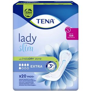 TENA Lady – Slim Extra – Specialistische Inlegkruisjes voor Vrouwen – Hoog Absorberend – Discreet – Comfortabel – 20 stuks