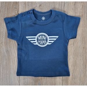 Little Jay mini poeper - Petrol - T-shirt korte mouw