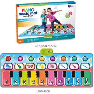 New Speelmat Piano Mat - Dansmat - Piano mat Baby en Peuter - Grappig-Speelkleed Baby - Waterbestendig - Keyboard - Opvouwbaar -Kerstcadeau Jongen - Kerstcadeau Meisje-2 tot 4 Jaar -Motoriek - Geluid- Verjaadagscadeau