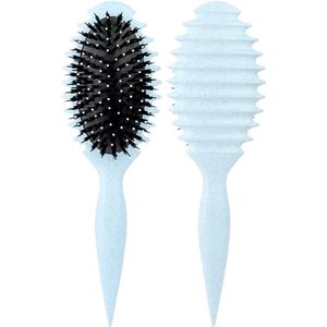 Krullenborstel Lichtblauw - Curl Brush - Haarborstel - Krullen
