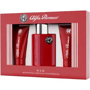 Alfa Romeo RED 3 delig Giftset met EDT + After Shave Balsem + Douchegel