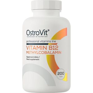 Vitaminen - Vitamin B12 Methylocobalamin - 200 Tablets - OstroVit - Vitaminen B12 Supplementen