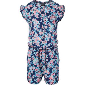 Quapi meisjes jumpsuit Foske Dark Blue Flower - maat 146/152