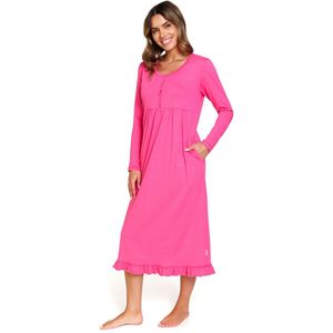 Doctor Nap Katoenen Nachthemd Borstvoeding Zwangerschap Peony TM.7318 36 / S
