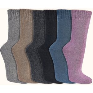 Wollen sokken | Alpacawol pluche | Dames & Heren | 6 paar