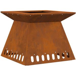 vidaXL - Vuurkorf - 48x48x40 - cm - Weerbestendig - Staal
