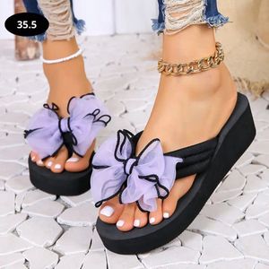 Bovista Slippers Dames - Teenslippers - Flip Flops - Comfortabel - Zomer - Paars - 35.5