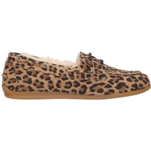 La Strada Mocassin bruin met fur dames - maat 37