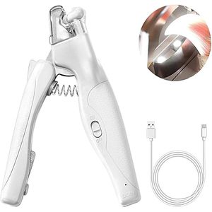 Nagelknipper - Wit - Professionele Veiligheidsset met LED-lampje voor Honden en Katten