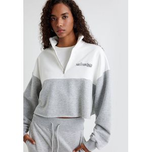 Halve ritssluiting Rits gedetailleerd Sweatshirt