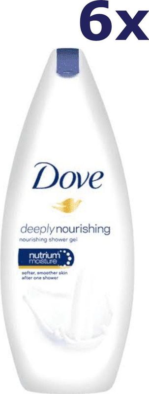 Dove Deeply Nourishing Douchegel - 6 x 450 ml - Voordeelverpakking