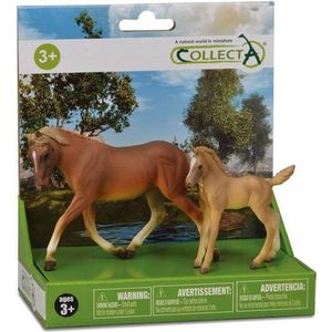 Collecta Paarden: Speelset In Giftverpakking 2-delig Bruin