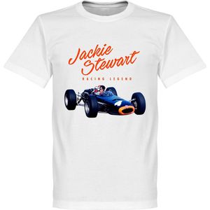 Jackie Stewart Monaco T-Shirt - Wit - 5XL