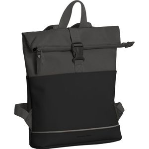 Daniel Ray Allentown Rolltop Laptop Rugzak Waterproof - Zwart / Grijs