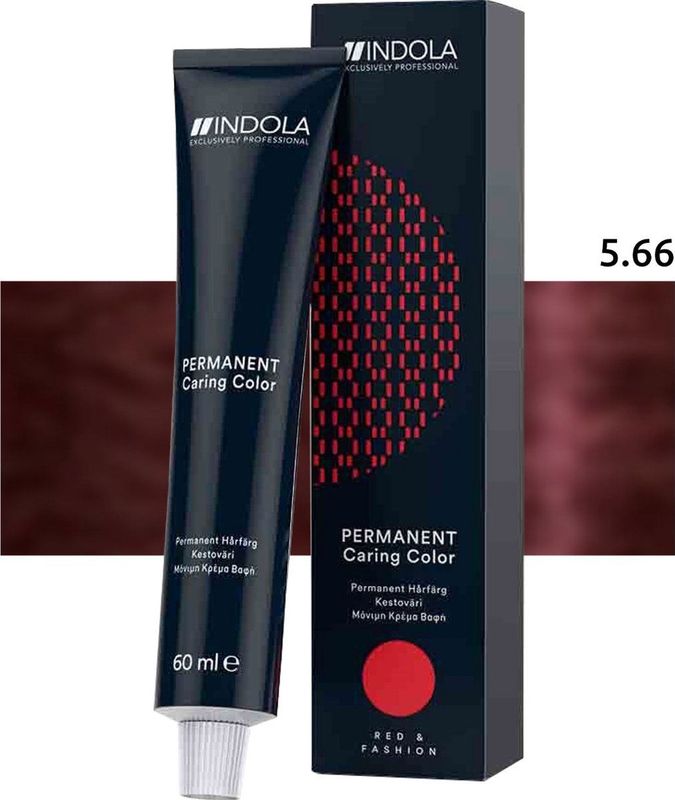 Indola - Indola Profession Permanent Caring Color - 5.66x - 60ml - Haarkleuring
