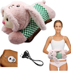 Equivera Elektrische Kruik - Elektrische Kruik - Warmtekussen - Buikverwarmer - Kruik voor in Bed- Warmwaterkruik