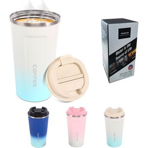 Roestvrijstalen thermobeker 500 ml thermosbeker gepersonaliseerde koffiemok om mee te nemen, thermobeker koffie to go, beker, thermobeker, thermobeker, theebeker om mee te nemen, isolatiebeker