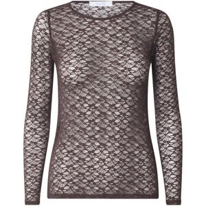 SisterS point T-shirt Gimas Ls 19551 D. Chocolate Dames Maat - XS