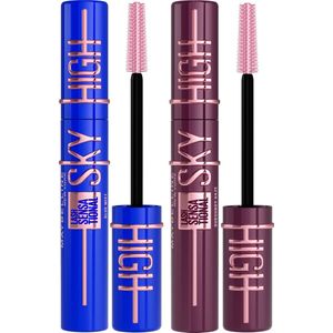 Maybelline New York - Duo Lash Sensational Sky High Mascara - Very Black + Blue Mist - Lengte Mascara - 7,2ml X2