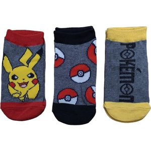 Pokemon - Sneakersokken Pokemon - 3 paar - maat 23/26