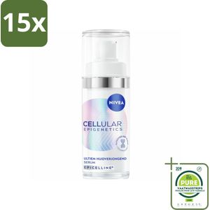 15 x NIVEA – Anti-Age Serum – Cellular Epigenetics – 30 ml - Grootverpakking - Anti-ouderdom - Gezichts-serum - Jeugdige Huid - Rimpelvermindering - Hydraatatie