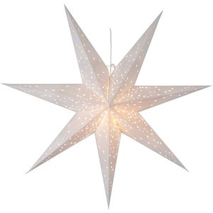 Star Trading Kerstster Galaxy vanStar Trading, 3D papieren ster Kerstmis in wit, decoratieve ster om op te hangen met kabel, E14 fitting, Ø: 100 cm