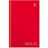 Ryam | Studie Agenda Uni | 2024/2025 | Genaaid gebonden | A5 | Rood |