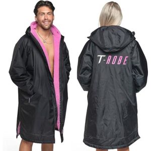 Waterdichte Aankleedjas voor Volwassenen - Lange Mouwen - Sneldrogende Sherpa Fleece Omkleedponcho