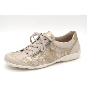 Remonte - R3408-91 - Dames Sneaker - Lichtbeige/Print