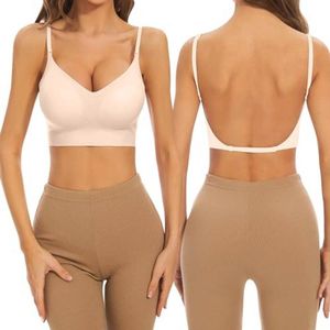 Draadvrije push-up bh's voor vrouwen - Gewatteerde, verstelbare spaghettibanden, naadloze sportbeha en veelzijdige dragemogelijkheden