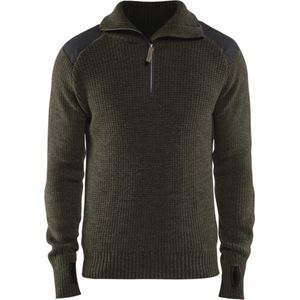 Blaklader Wollen sweater 4630-1071 - Groen/Donkergrijs - M
