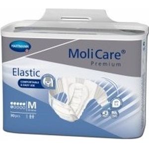 Molicare Premium Slip Elastic 6 druppels Medium - 6 pakken van 30 stuks