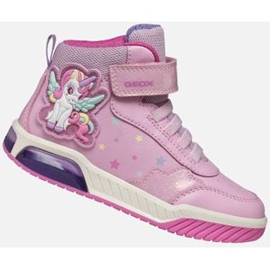 Geox - J Inek Girl - Sneakers - Roze/multicolour - Klittenbandsluiting