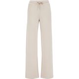 WE Fashion - Wide Leg Broek - Beige - Regular Fit - Viscose