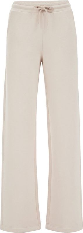 WE Fashion - Wide Leg Broek - Beige - Regular Fit - Viscose