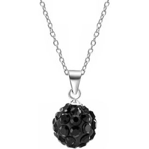 Fako Bijoux® - Ketting - Disco Dots - Hanger - Zwart