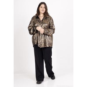 Blouse leopard, plus size