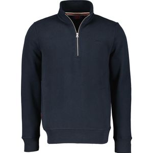 Superdry Essential Half Zip Sweatshirt Heren Trui - Eclipse Navy - Maat M