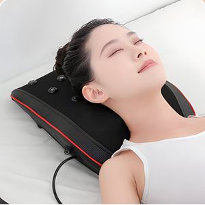 CHIWIN Nekmassage Apparaat - Nekmassage Kussen - Verwarmde Nek Massage - 5 Massagemodes - 20 Massagekoppen - 3D-massage - Met Afstandsbediening - Rugmassager, Beenmassager - voor mensen met schouder-, nek- en rugpijn - Vaderdag Cadeau