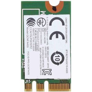 -netwerkkaart, 2.4G + 5G dual-band draadloze netwerkkaart QCNFA435 NGFF/M.2-interface voor IdeaPad, wifi-netwerkkaart WLAN-kaart AC-protocol + 4.0 voor Bluetooth