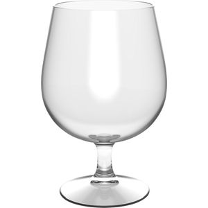 2x Speciaalbierglazen halve liter/52 cl/520 ml transparant van onbreekbaar kunststof - Speciaalbier glazen
