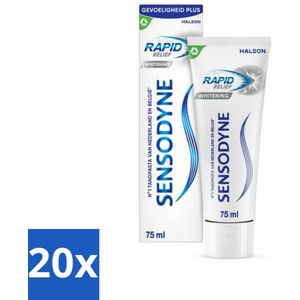 Sensodyne - Tandpasta - Rapid Relief - Whitening - 75ml x 20