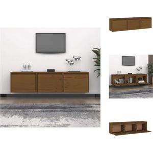 vidaXL TV-meubels - Grenenhout - 45 x 30 x 35 cm - Honingbruin - Kast