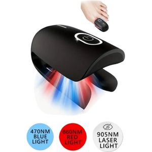 Nagel Schimmel Laser Apparaat - 470nm Blauw Licht, 660nm Rood Licht & 905nm Super Gepulseerd Licht voor Verwijdering en Reparatie van Schimmel Nagels