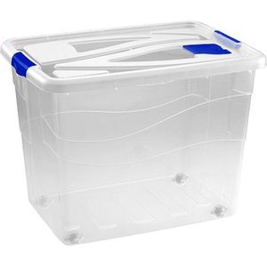 Hega Hogar Opbergbox - 80 l - Transparant