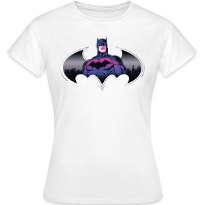 Batman Cool Ontwerp Met Logo En Roze Kostuum T-Shirt Dames