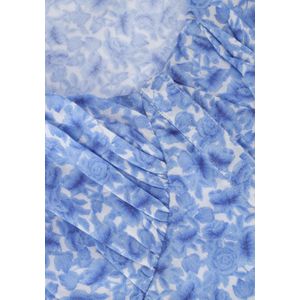 Na-kd Organic Gathered Detail Long Sleeve Blouse Dames - Jurken - Blauw - Maat 40